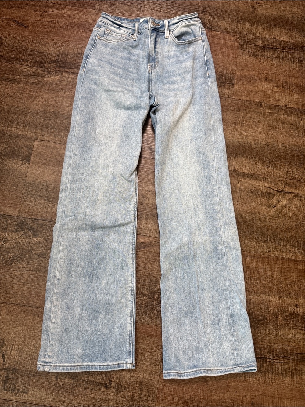 High-Rise Light Blue Wide-Leg Women's Jeans
